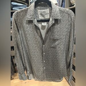 Frank & Eileen Black and White Button Down Shirt